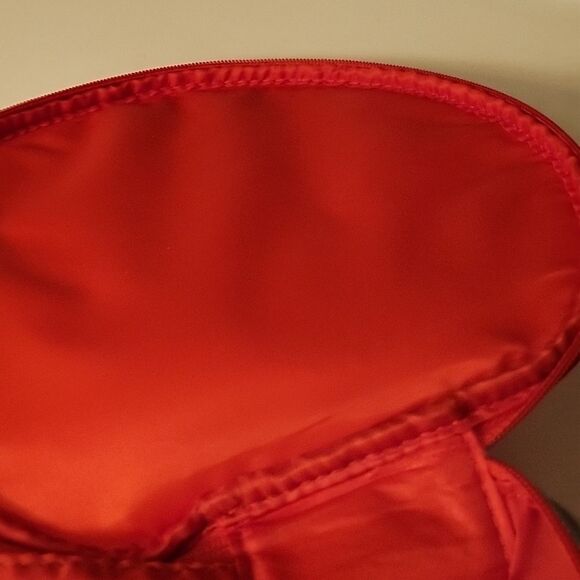 Red and White Swirl Cosmetic Bag - Picture 5 of 5